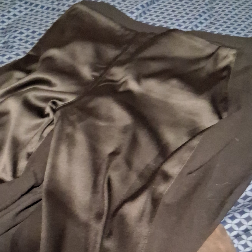 Elegant Black Satin Pants
